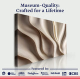 Beyond the Surface – 3D Abstract Waves Wall Art - Tailored Canvases - Flyclothing LLC