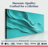 Turquoise Minimalist Wall Art - Tailored Canvases - Flyclothing LLC