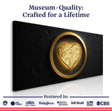 Heart Eclipse Wall Art - Tailored Canvases - Flyclothing LLC