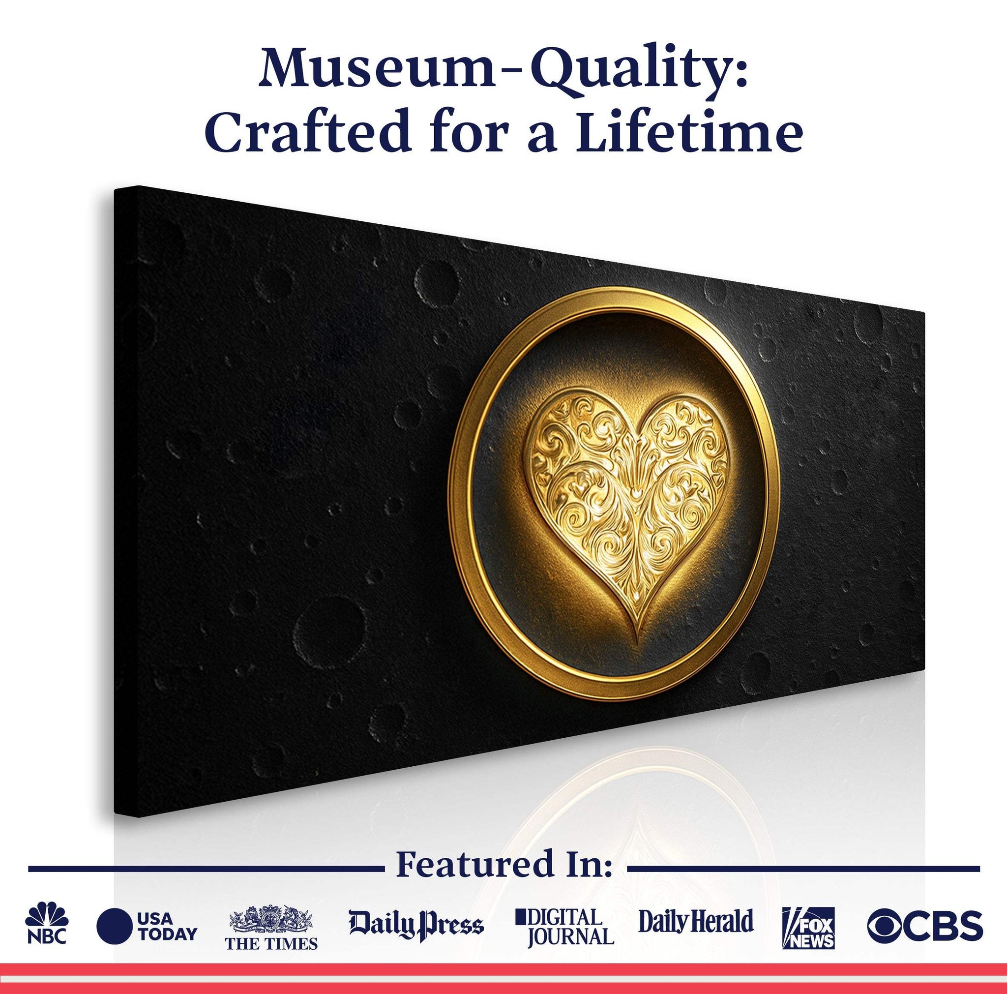 Heart Eclipse Wall Art - Tailored Canvases - Flyclothing LLC