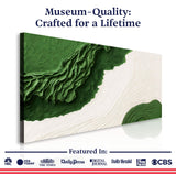 Green Rivers Abstract Wall Art IX - Tailored Canvases - Flyclothing LLC
