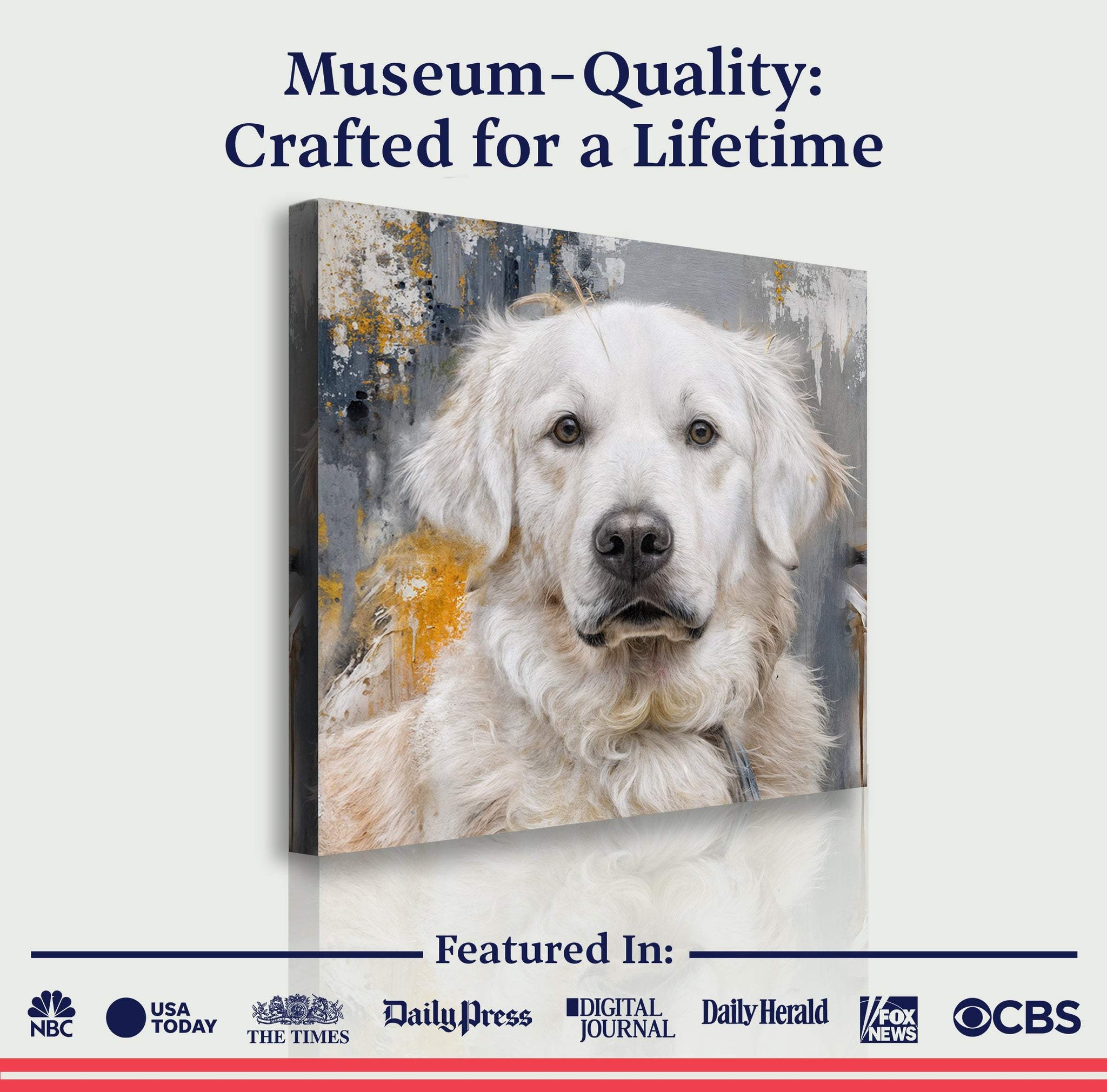 Customized Pet Portrait Abstract Wall Art - Tailored Canvases - Flyclothing LLC