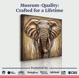 3D Elephant Wall Art - Tailored Canvases - Flyclothing LLC
