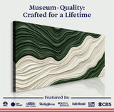 Green Rivers Abstract Wall Art VIII - Tailored Canvases - Flyclothing LLC