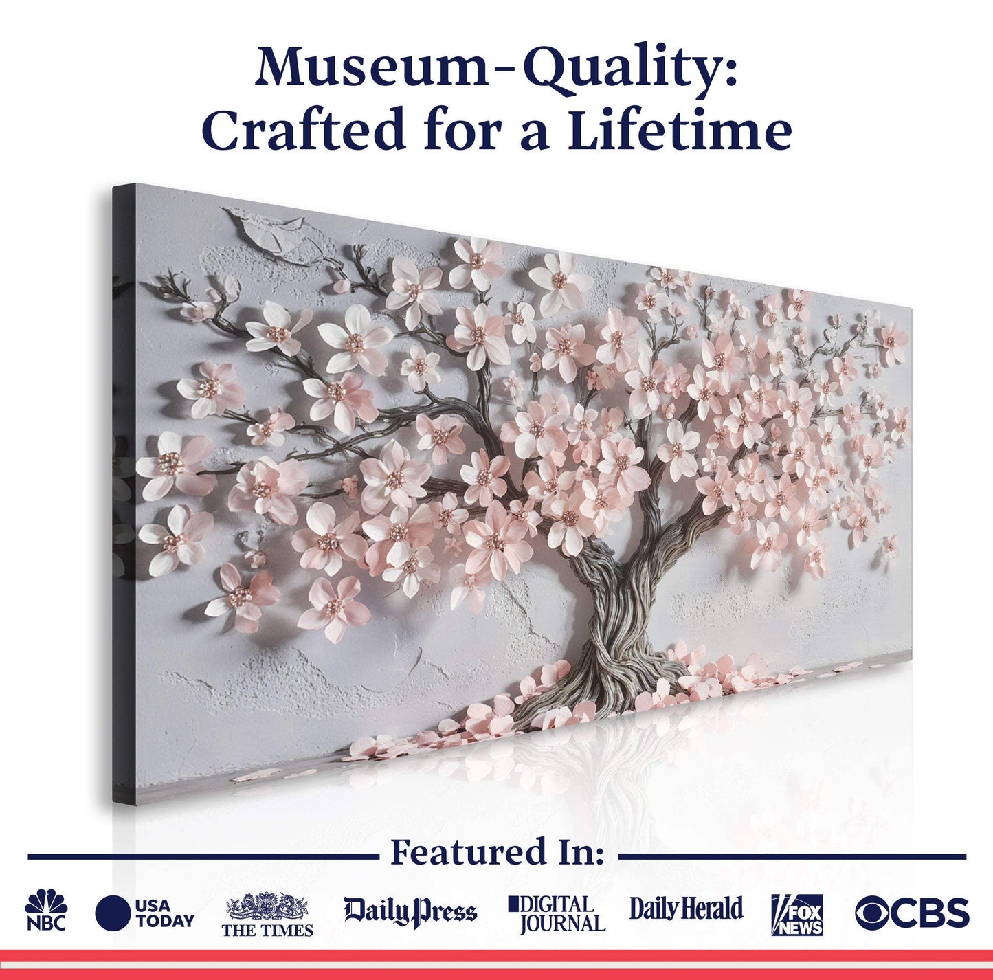 Pastel Blossom Awakening Wall Art - Tailored Canvases - Flyclothing LLC