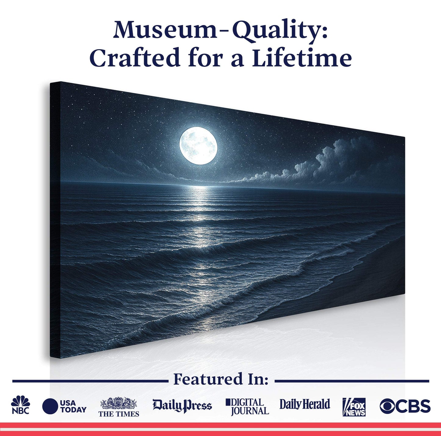 Beach Shoreline Coastal Wall Art - Tailored Canvases - Flyclothing LLC