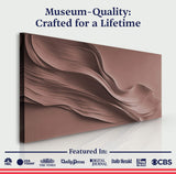 Warm Terracotta Minimalist Wall Art - Tailored Canvases - Flyclothing LLC