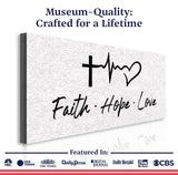 Faith, Hope, Love Faith Wall Art II - Tailored Canvases - Flyclothing LLC