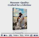 Jesus Hugging Woman Faith Wall Art - Tailored Canvases - Flyclothing LLC