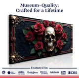 3D Vintage Skull Wall Art III - Tailored Canvases - Flyclothing LLC
