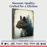 Squirrel Double Exposure Wall Art - Tailored Canvases - Flyclothing LLC