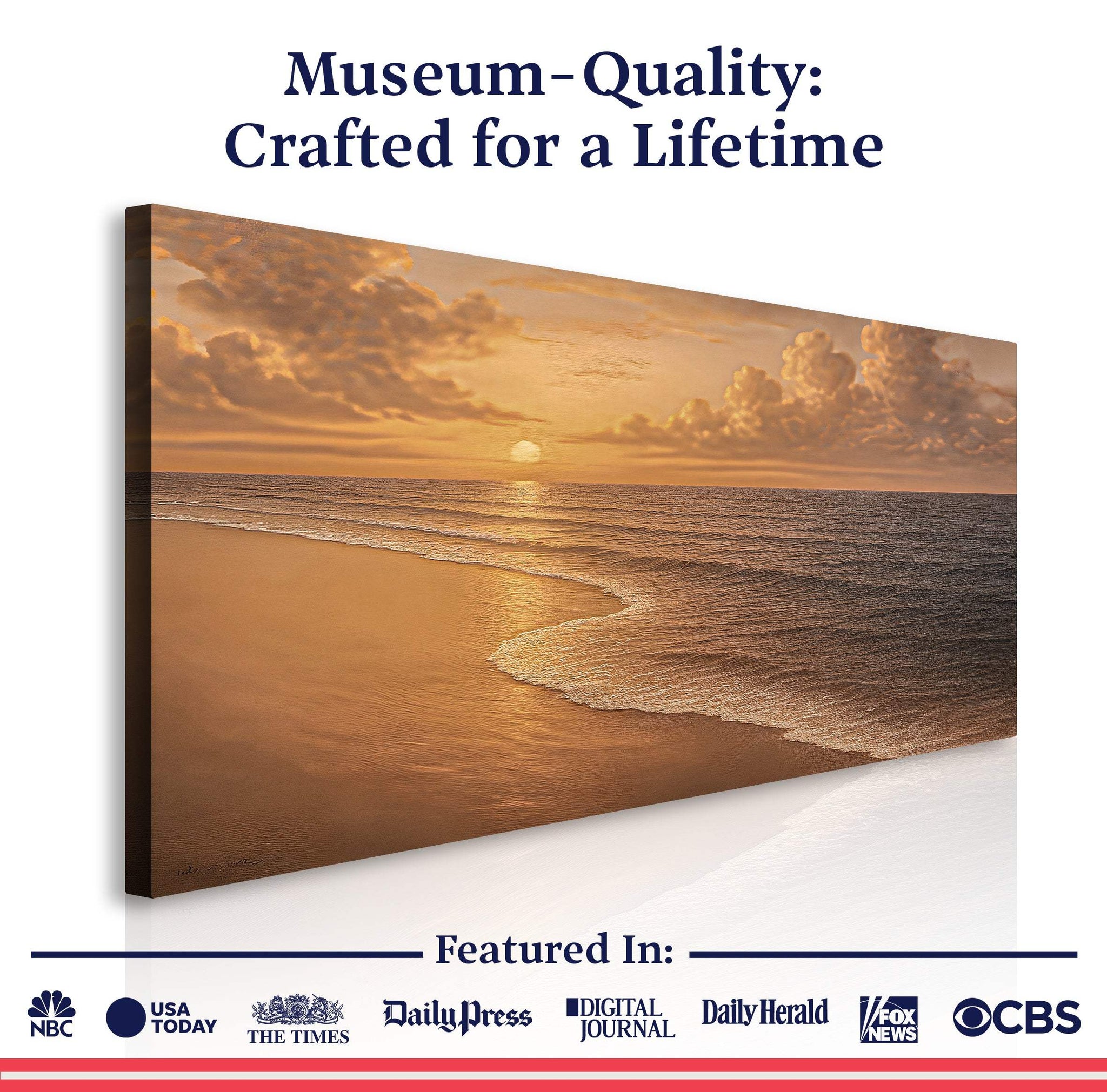 Beach Shoreline Coastal Wall Art VIII - Tailored Canvases - Flyclothing LLC