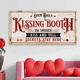 Vintage Rustic Kissing Booth Sign IV - Tailored Canvases - Flyclothing LLC