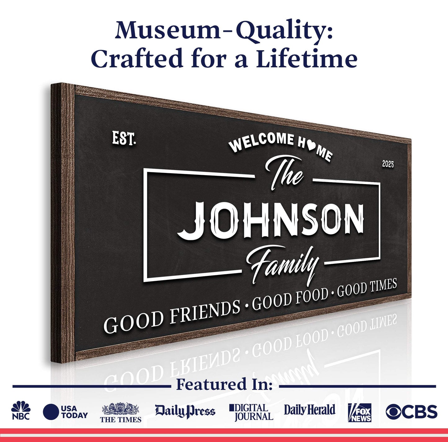 Welcome Home Wall Sign - Tailored Canvases - Flyclothing LLC