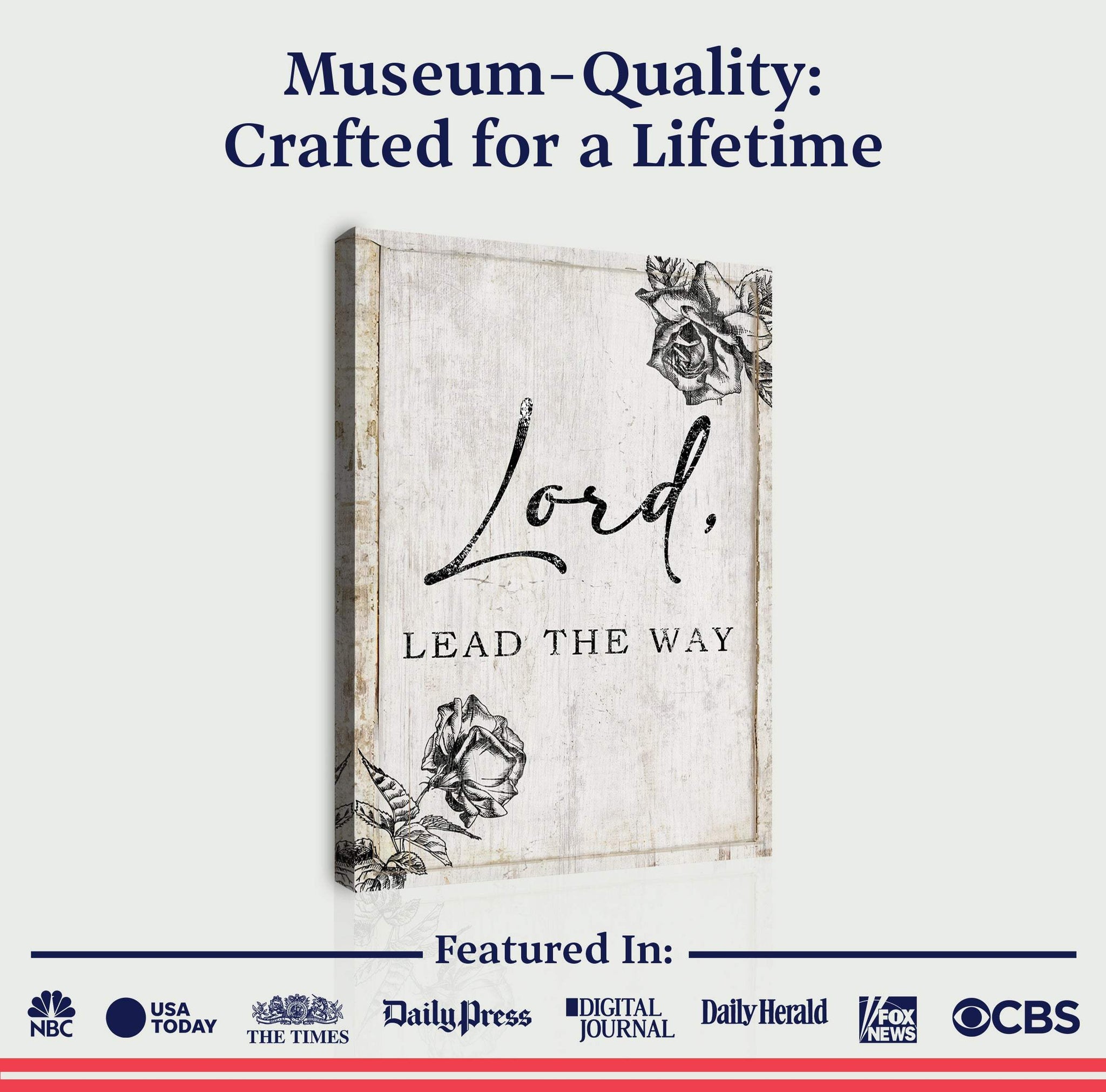 Lord Lead The Way Faith Sign - Tailored Canvases - Flyclothing LLC