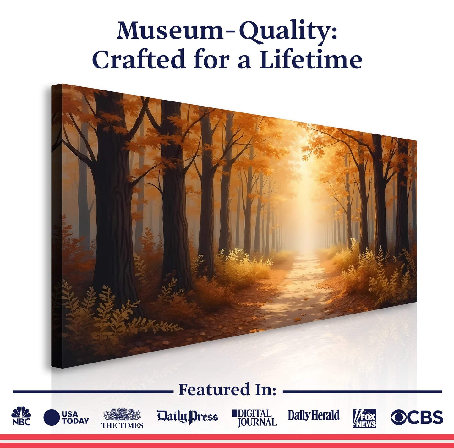 Abstract Forest Landscape Wall Art - Tailored Canvases - Flyclothing LLC