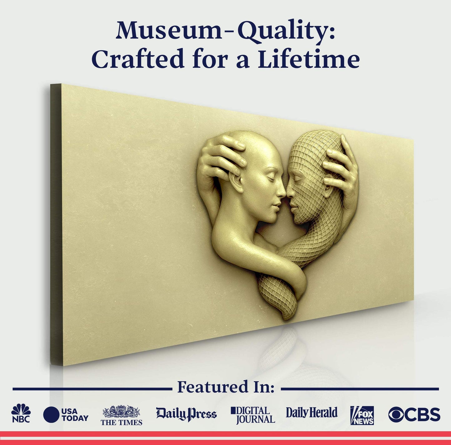 Eternal Love Figure Abstract Wall Art - Tailored Canvases - Flyclothing LLC