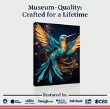 Humming Bird Abstract Wall Art II - Tailored Canvases - Flyclothing LLC