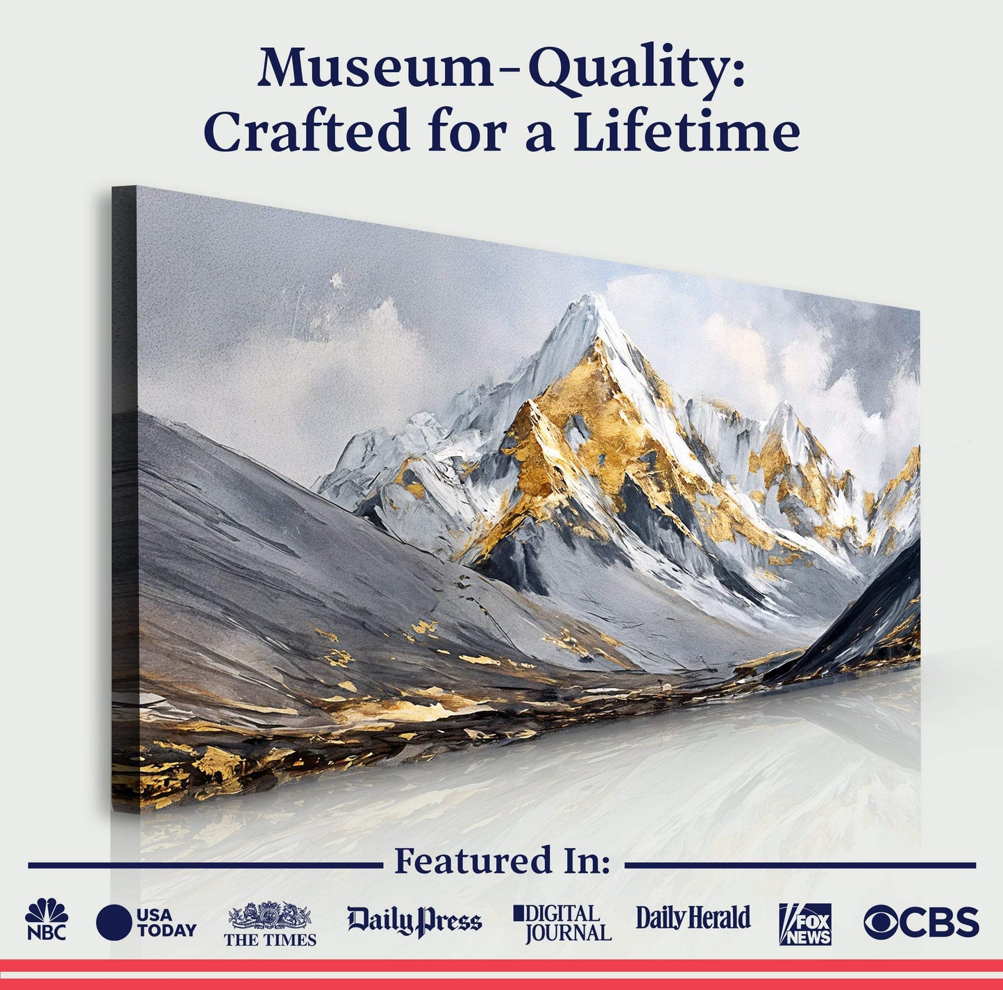 Mountain Minimalist Wall Art III - Tailored Canvases - Flyclothing LLC