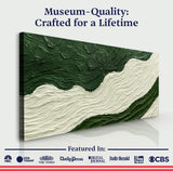 Green Rivers Abstract Wall Art VII - Tailored Canvases - Flyclothing LLC