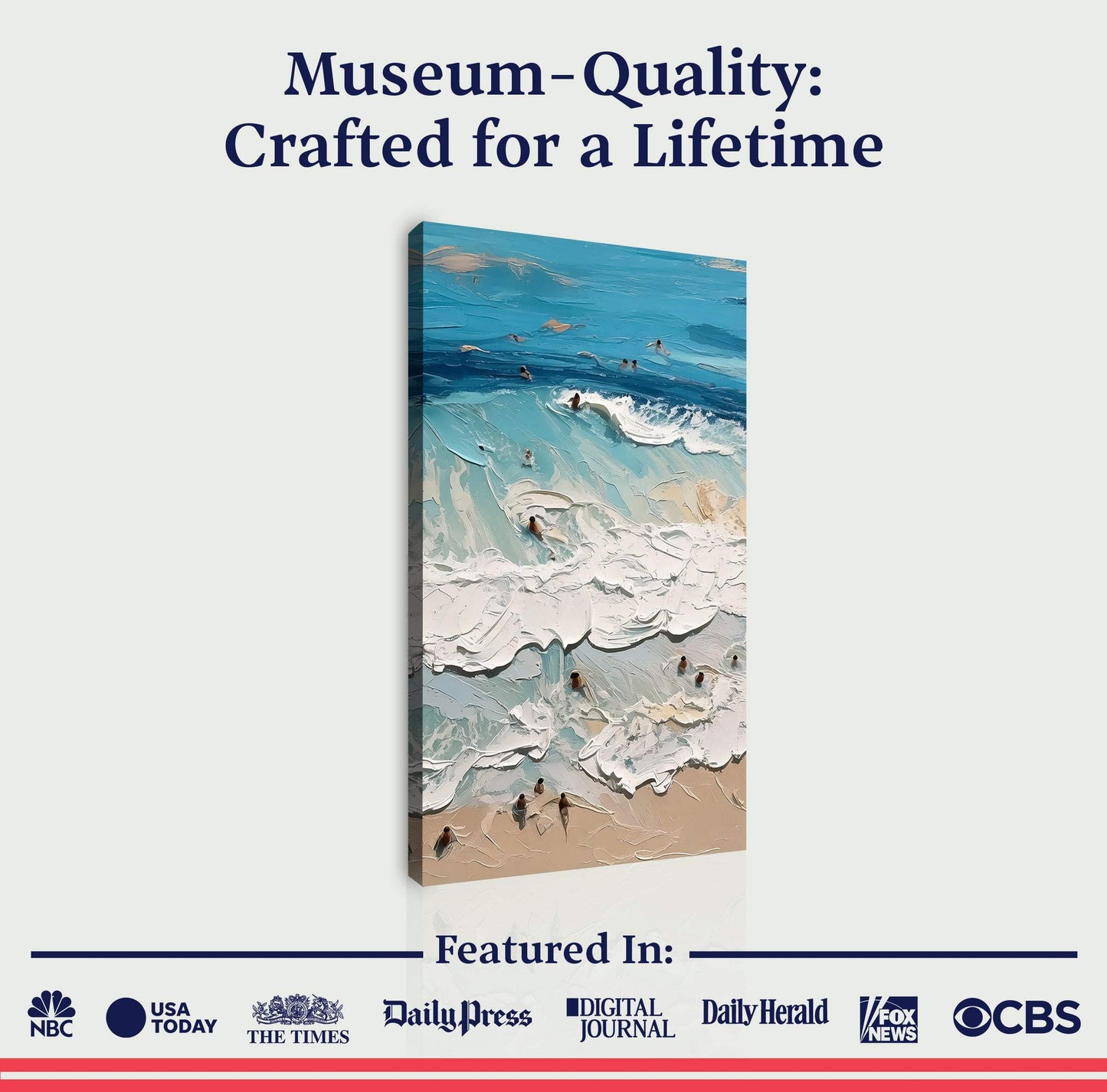 Beach Days Wall Art XVIII - Tailored Canvases - Flyclothing LLC