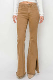 RISEN Bailey Full Size High Waist Side Slit Flare Jeans - Trendsi - Flyclothing LLC