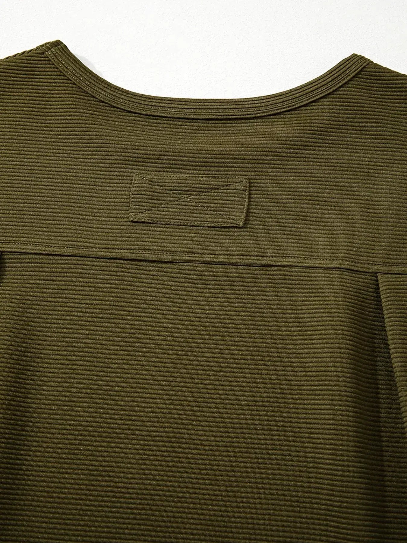 Ribbed Knit Oversized Sweatshirt - Trendsi - Flyclothing LLC