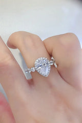 2 Carat Moissanite 925 Sterling Silver Ring - Trendsi - Flyclothing LLC