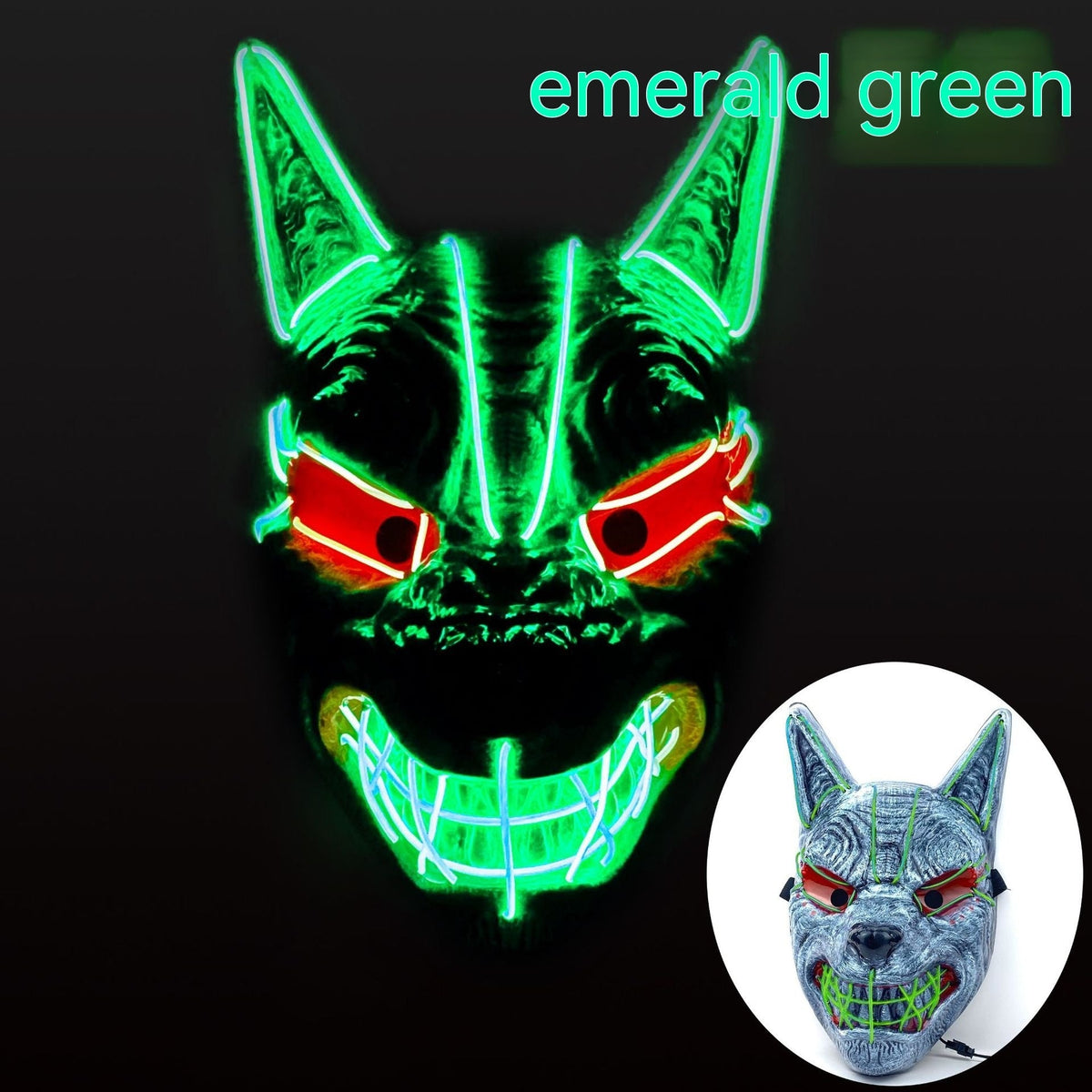 Halloween LED Full Face Luminous Mask - My Store - Flyclothing LLC