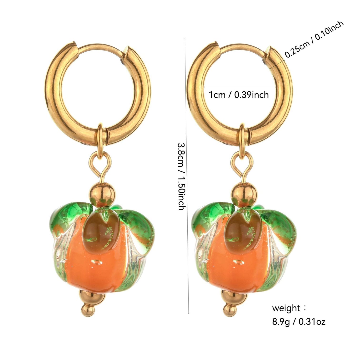 Lustrous Heart-Shaped Stainless Steel Earrings For Women - My Store - Flyclothing LLC