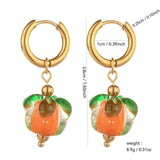 Lustrous Heart-Shaped Stainless Steel Earrings For Women - My Store - Flyclothing LLC