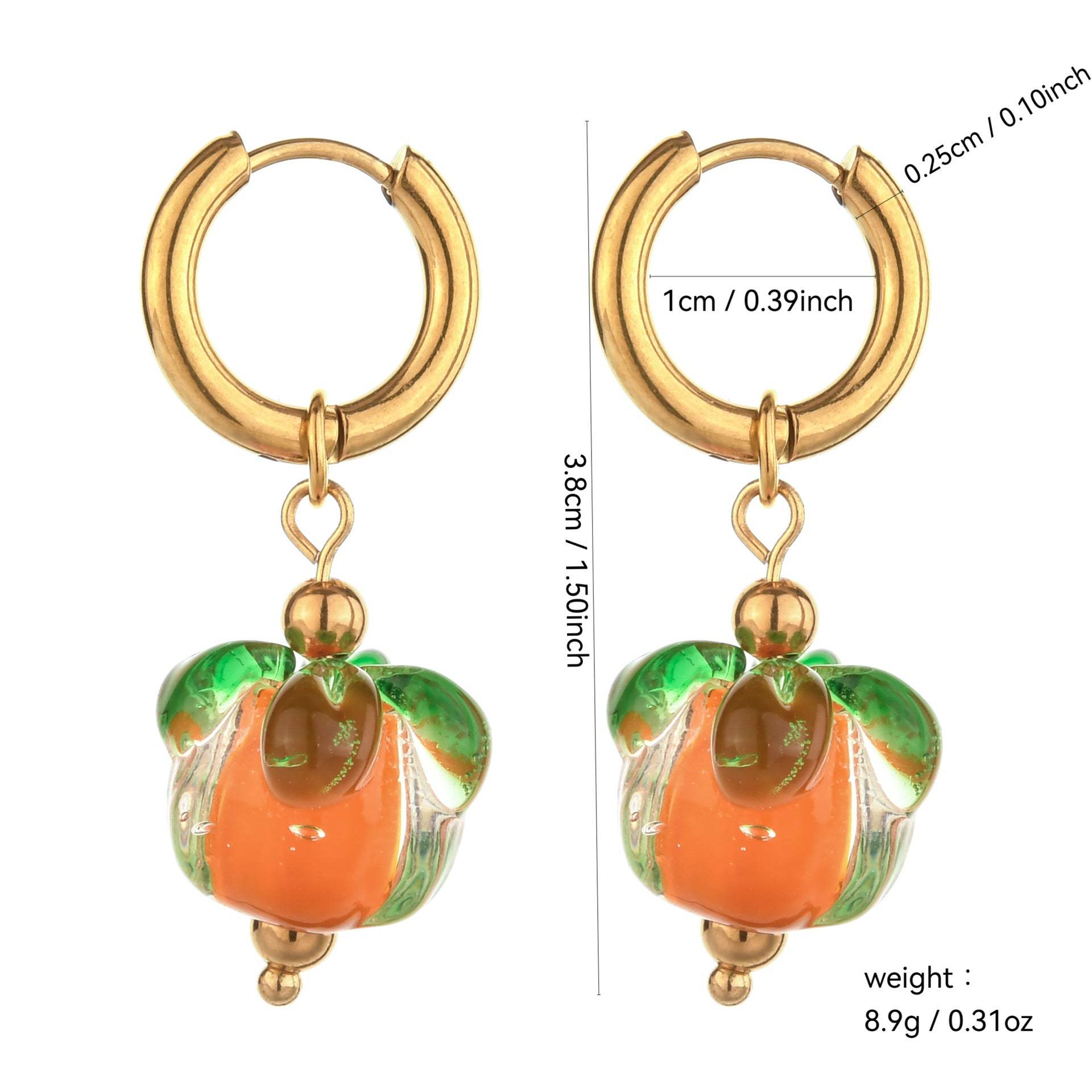 Lustrous Heart-Shaped Stainless Steel Earrings For Women - My Store - Flyclothing LLC