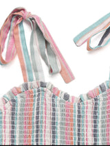 Contrast Striped Square Neck Cami Dress - Trendsi - Flyclothing LLC