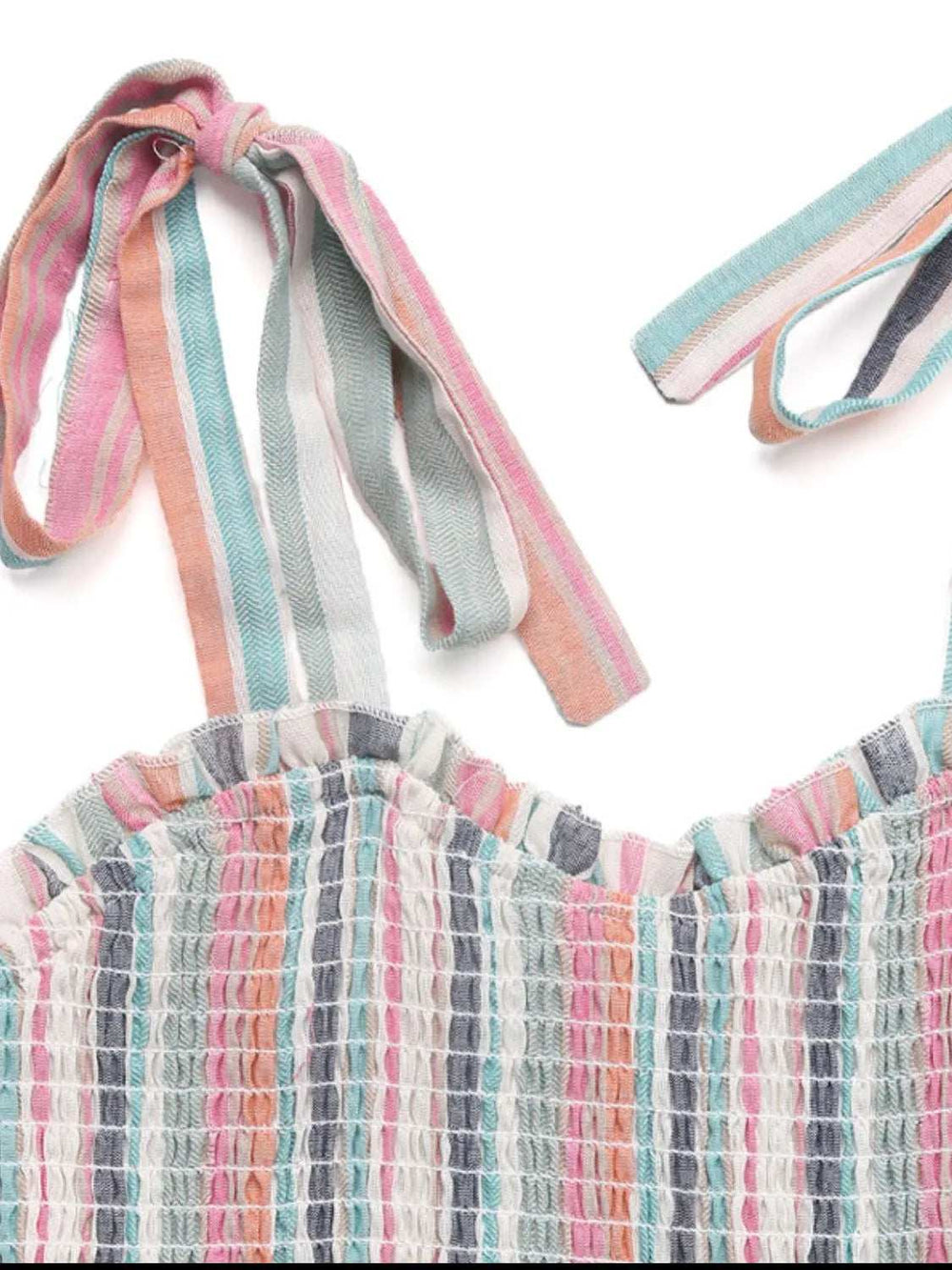 Contrast Striped Square Neck Cami Dress - Trendsi - Flyclothing LLC