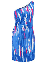 Cutout Printed Sleeveless Mini Dress - Trendsi - Flyclothing LLC