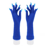 Halloween Silicone Meat Mat Long Gloves