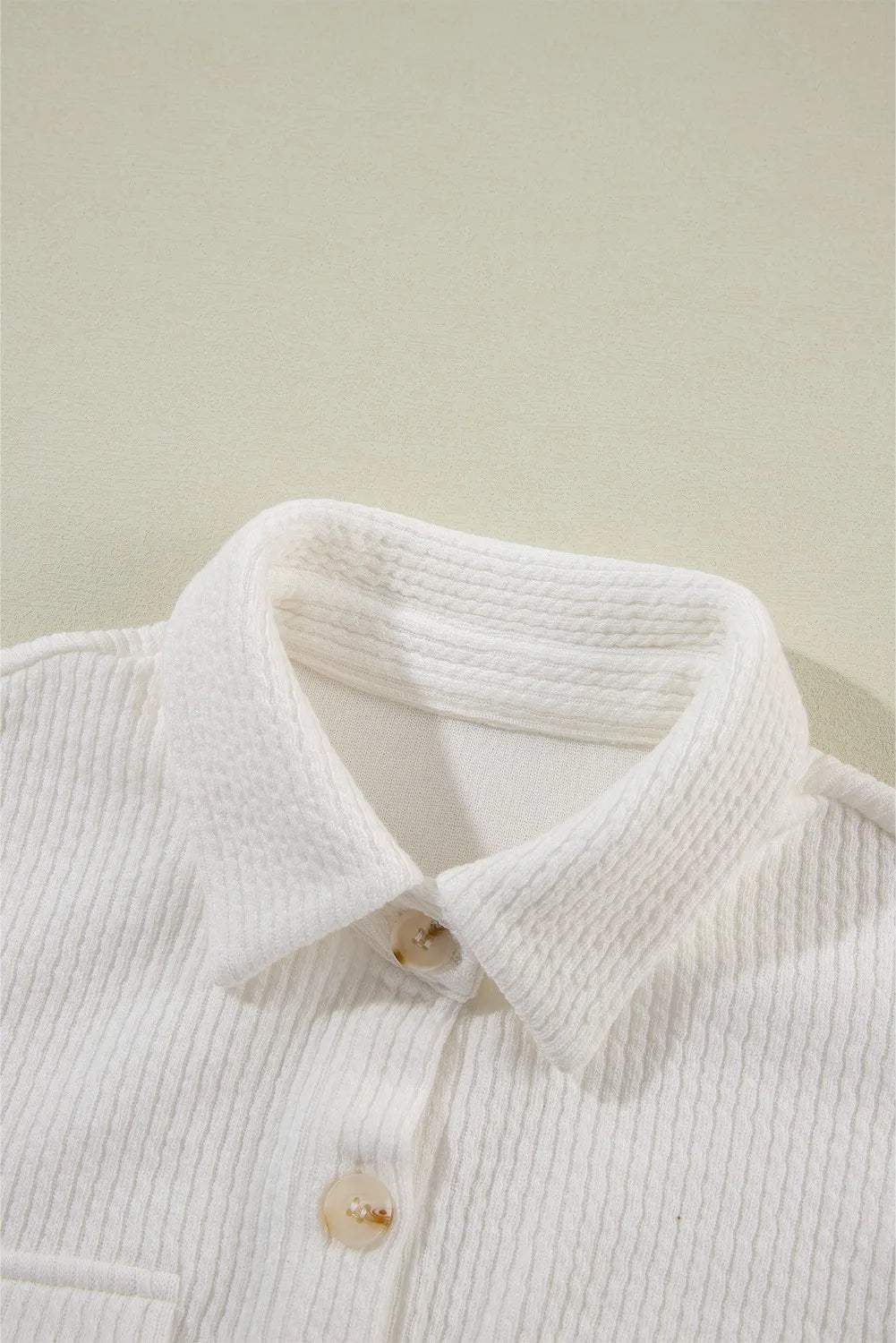 Button Up Long Sleeve Shacket - Trendsi - Flyclothing LLC