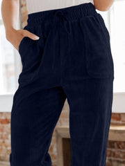 Drawstring Pants with Pockets - Trendsi