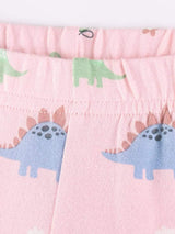 Children's Dinosaur Applique Sweatshirt and Printed Leggings Set - Trendsi - Flyclothing LLC