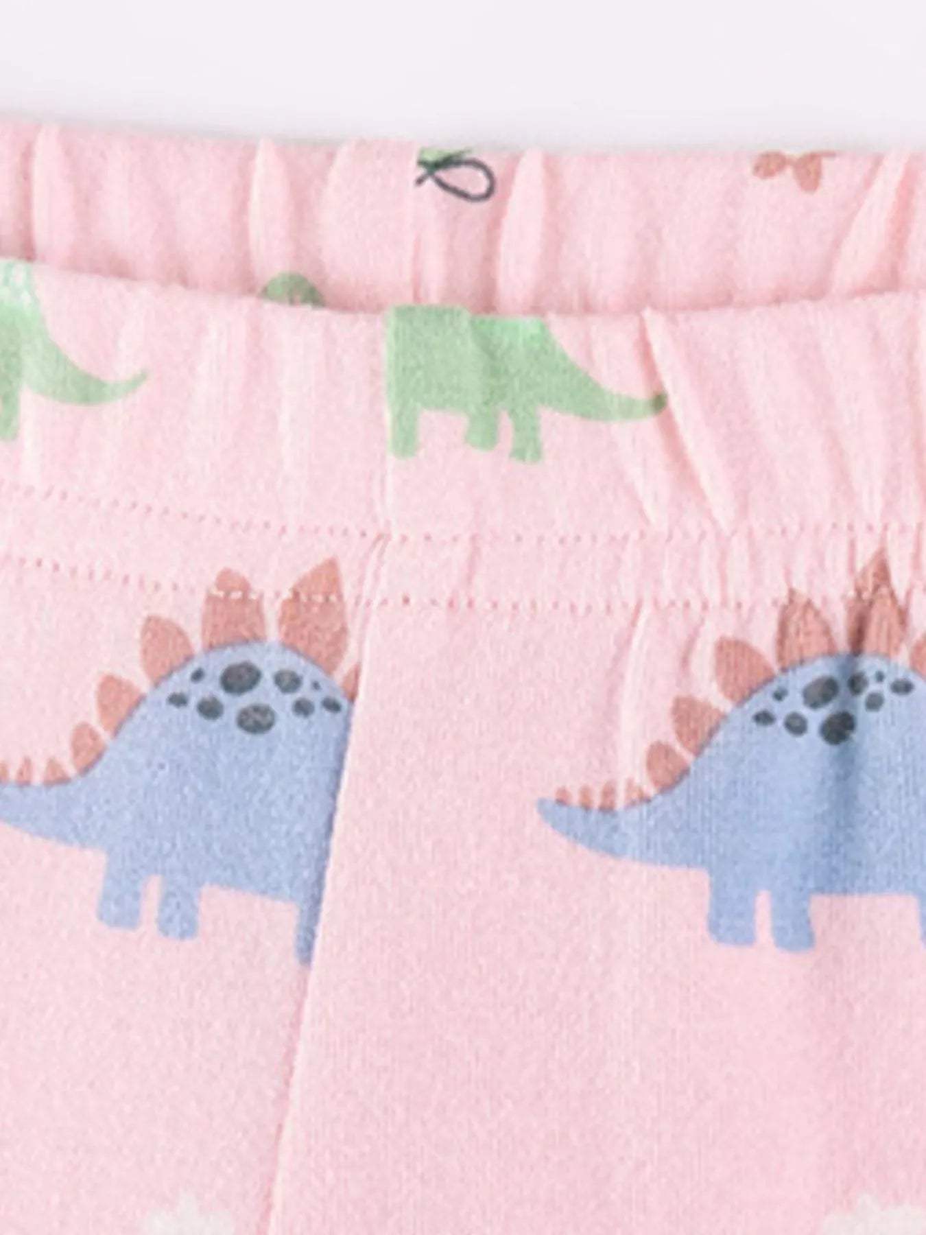 Children's Dinosaur Applique Sweatshirt and Printed Leggings Set - Trendsi - Flyclothing LLC