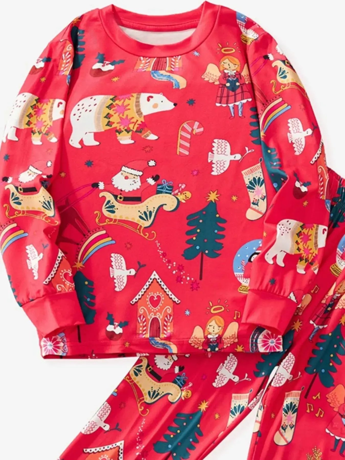 Children's Christmas Print Pajama Set - Trendsi - Flyclothing LLC