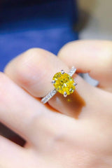 2 Carat Moissanite 925 Sterling Silver Ring - Trendsi - Flyclothing LLC