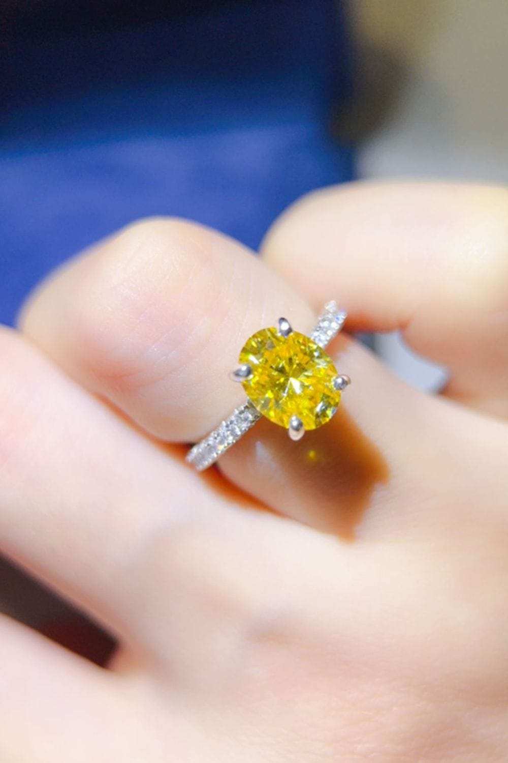 2 Carat Moissanite 925 Sterling Silver Ring - Trendsi - Flyclothing LLC