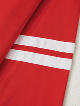 Stripe Round Neck Long Sleeve Sweatshirt - Trendsi - Flyclothing LLC