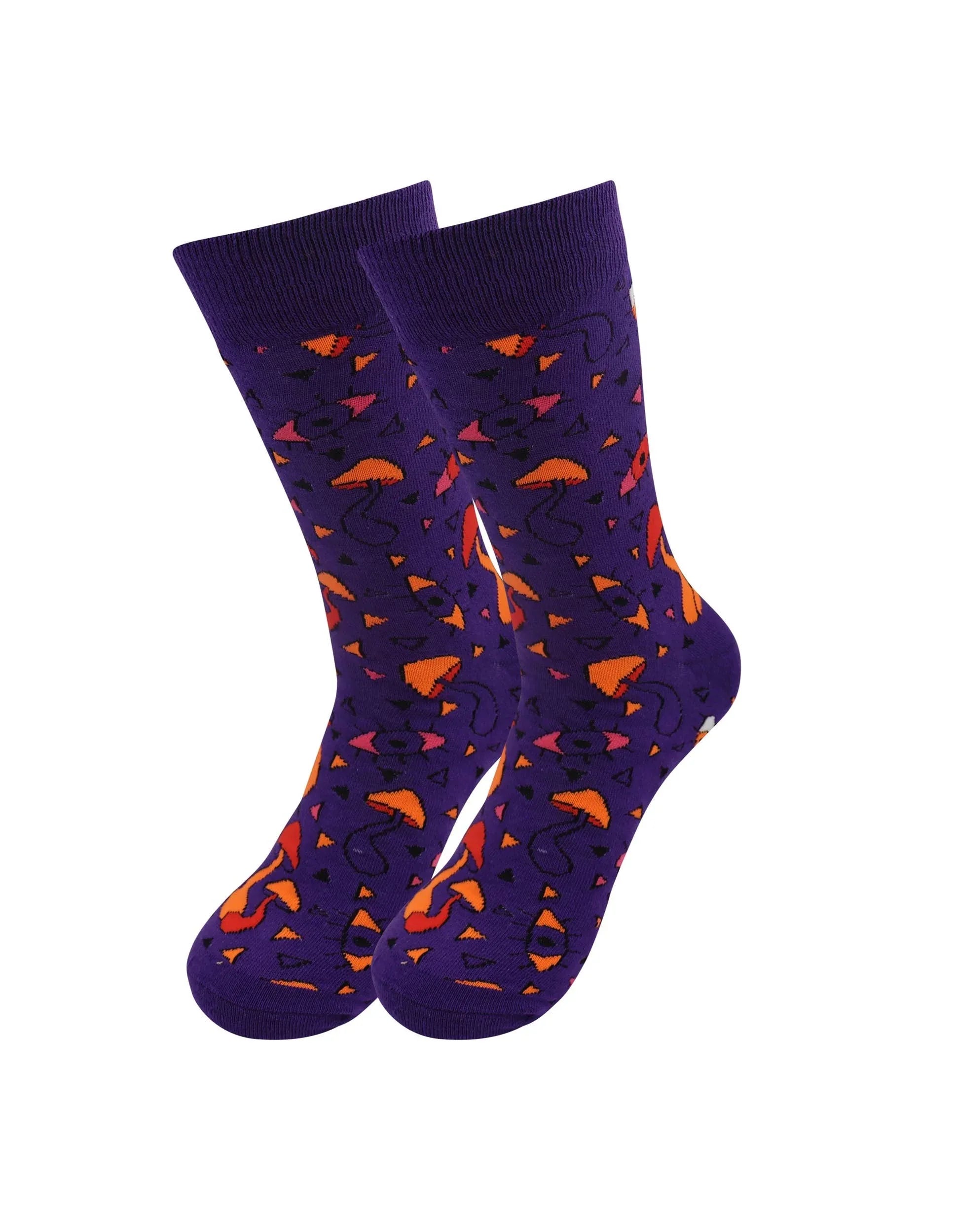 Mushroom Fungi Socks - Comfy Cotton for Men & Women - Real Sic - Flyclothing LLC