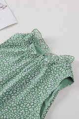 Frill Printed Round Neck Tank - Trendsi - Flyclothing LLC