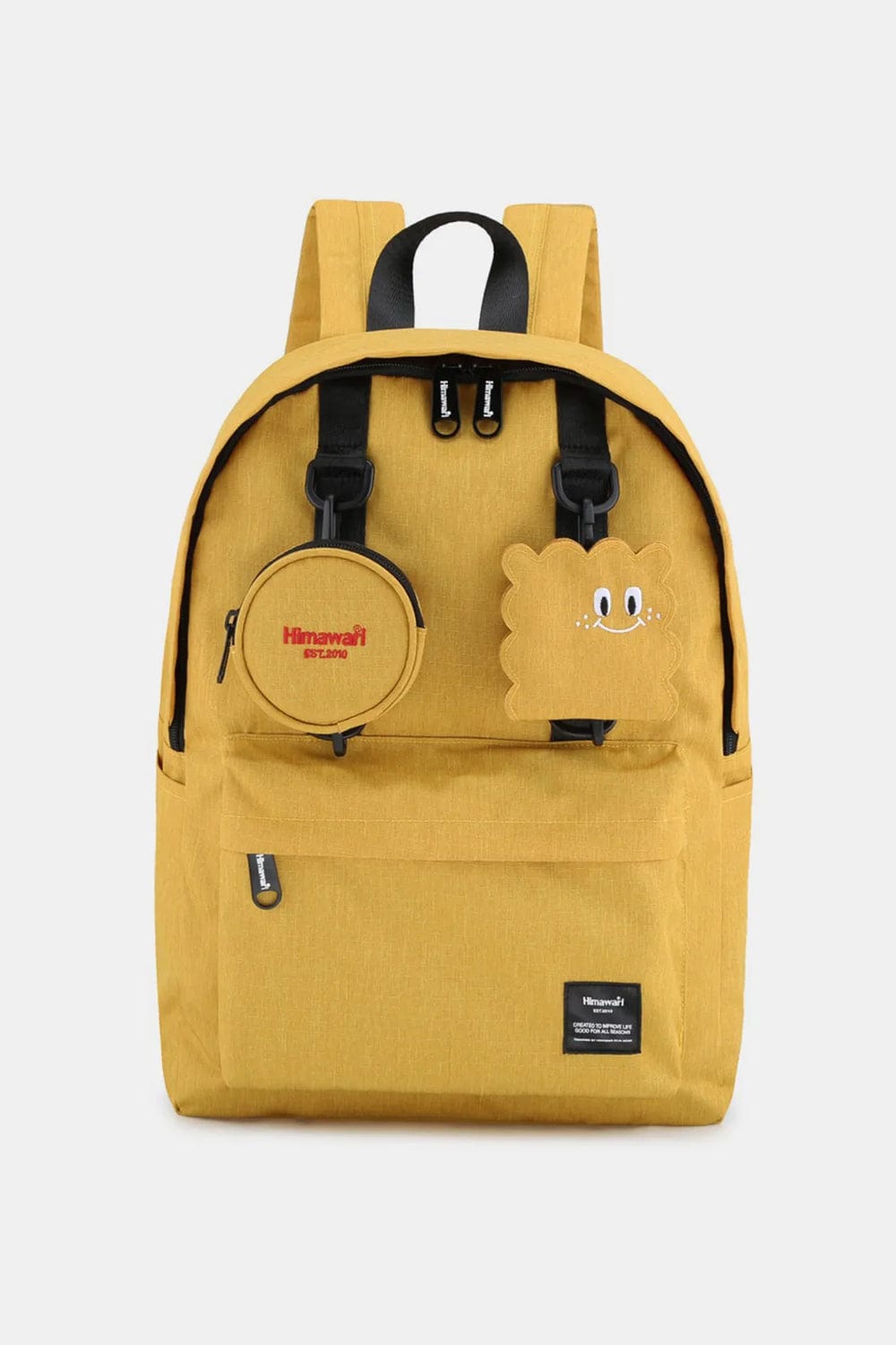Himawari Waterproof Canvas Backpack Bag with Removable Coin Purse - Trendsi
