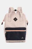 Himawari Contrast Waterproof Backpack Bag with Reinforced Edges - Trendsi