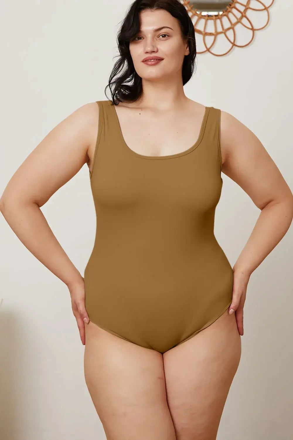 Basic Bae Full Size Square Neck Sleeveless Bodysuit - ShopBasicbae - Flyclothing LLC