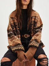 Vintage Button Up Knit Cardigan - Trendsi - Flyclothing LLC